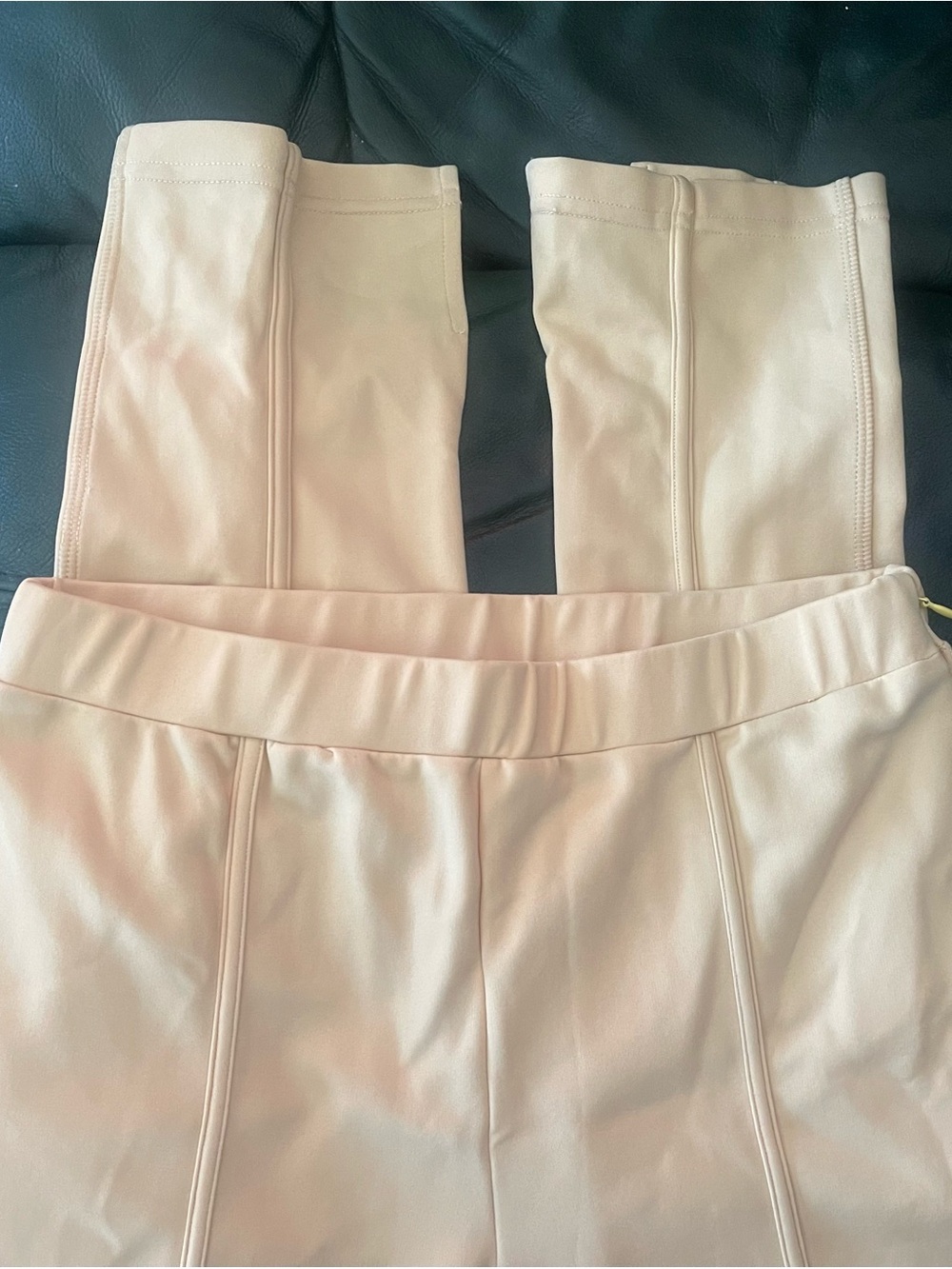 Jonathan Simkhai Pale Pink Straight-Leg Tailored Pants